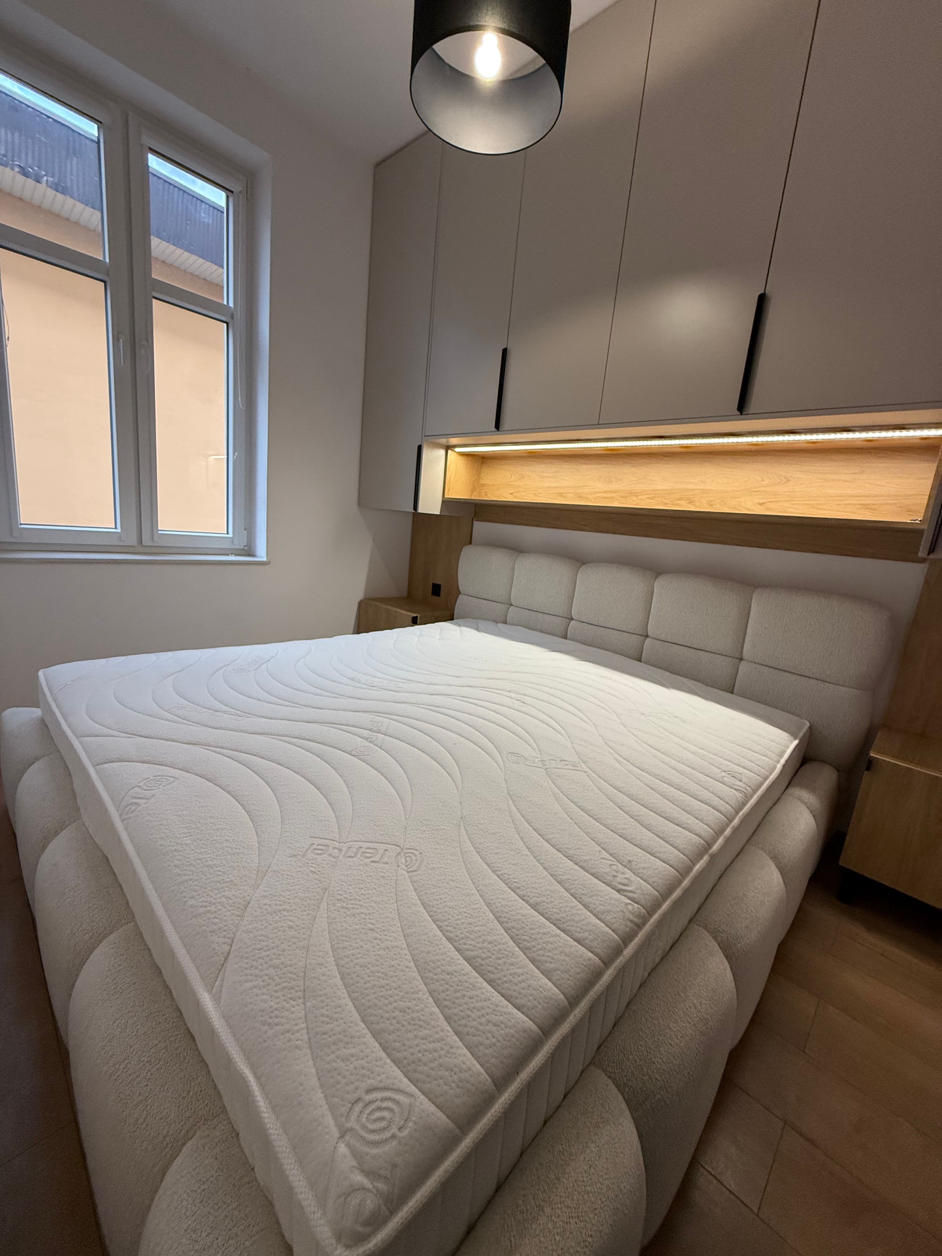 Biała szafa wnękowa Słupsk - Meble do sypialni na wymiar